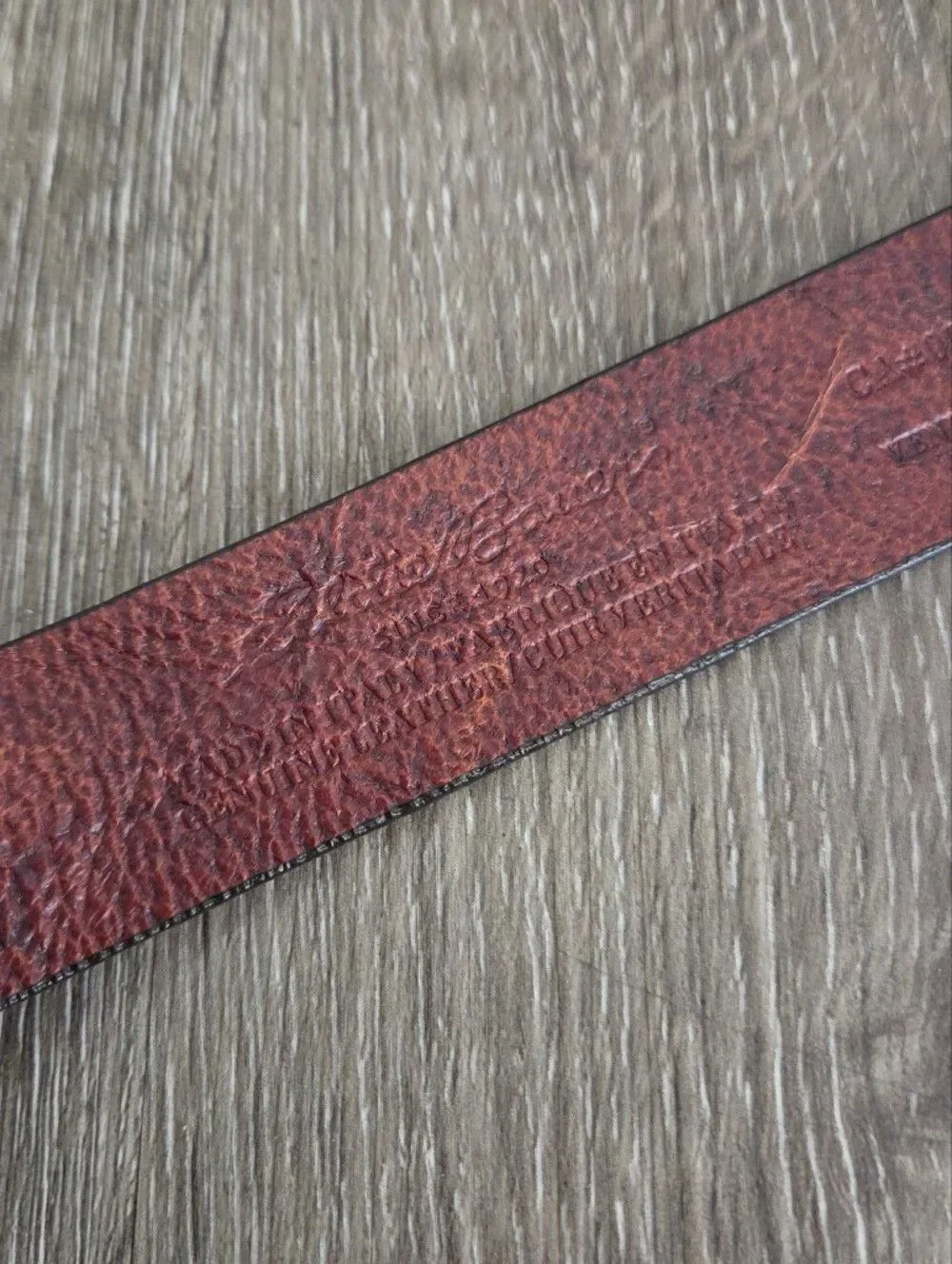 Eddie Bauer Brown Leather Belt with Metal Square Buckle XL